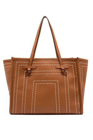 Caramel leather Marcella shopping bag GIANNI CHIARINI | BS11720TKLCNC13946